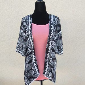 image Black & White Kimono Juniors Size Medium